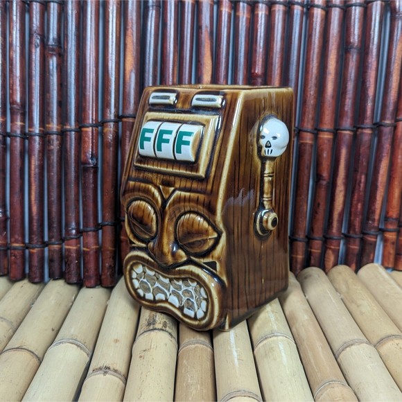 Frankie's Tiki Room Green F Tiki Bandit Tiki Mug - Picture 4 of 12